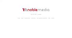 Desktop Screenshot of noblemediamanagement.com
